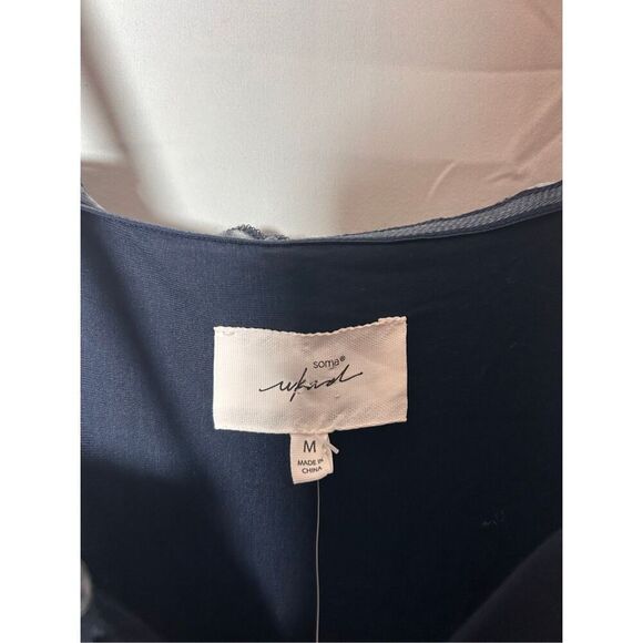 Soma maxi bra navy blue and white maxi dress size medium C23-5 - Picture 5 of 5